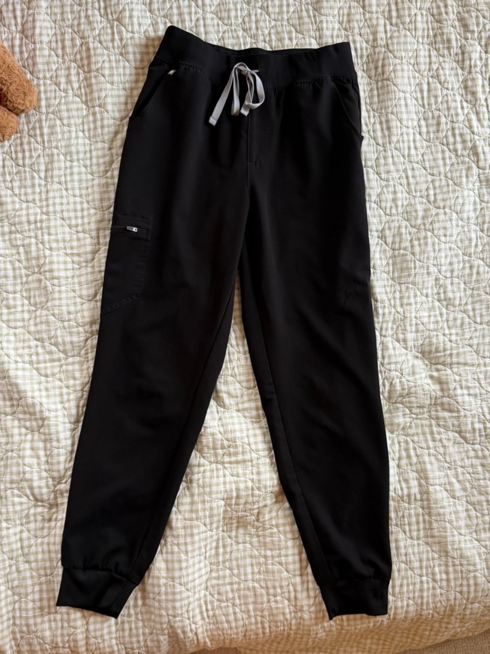 Figs Black High Waisted Zamora Joggers